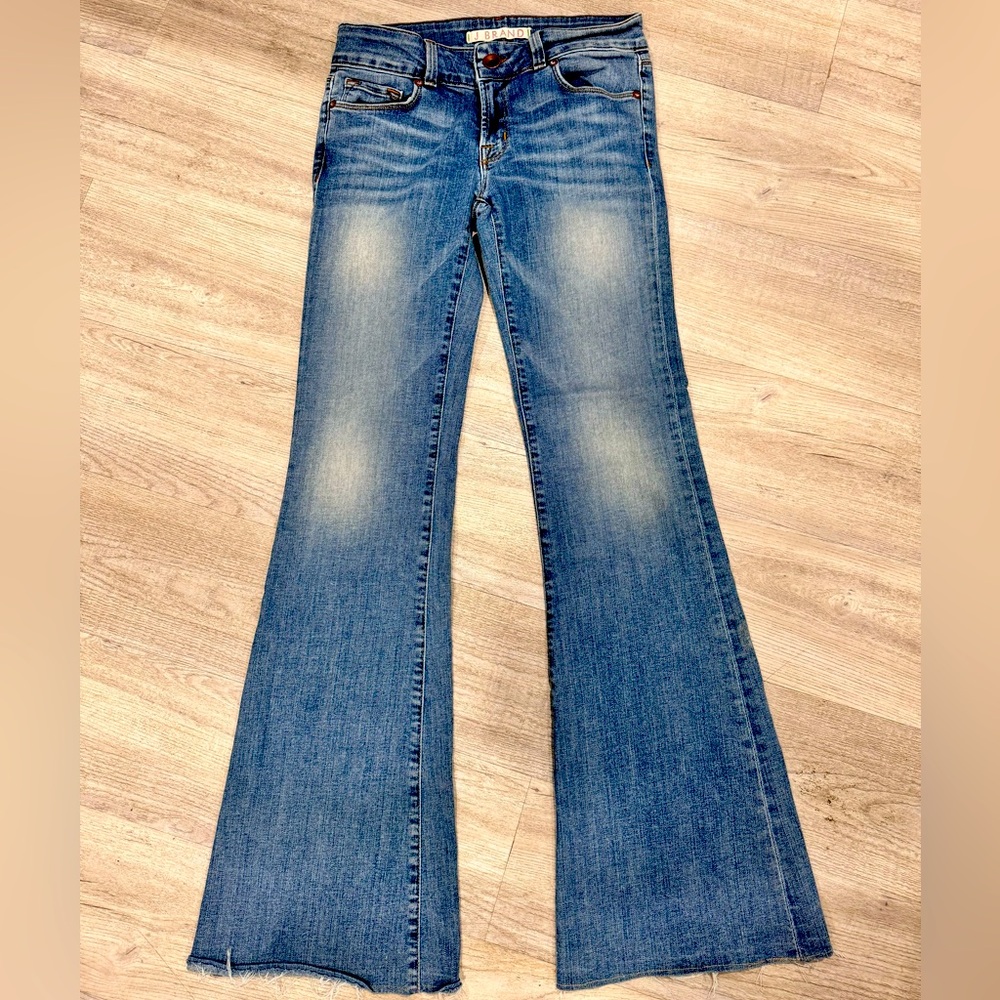 J BRAND Lovestory Stretch Flare Bell Bottom Jeans.